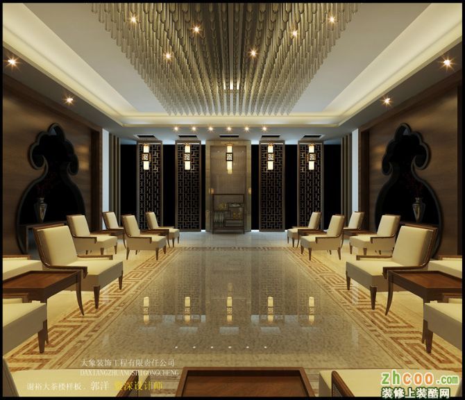 綠色高檔通用茶餐廳茶館茶樓門(mén)頭設(shè)計(jì)模板下載-編號(hào)1849.